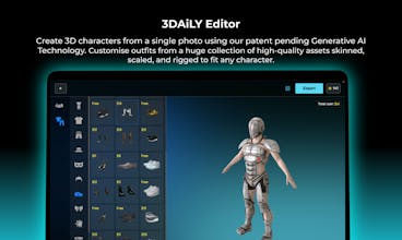 Editor 3D - Crie e aprimore obras-primas digitais com controles intuitivos.