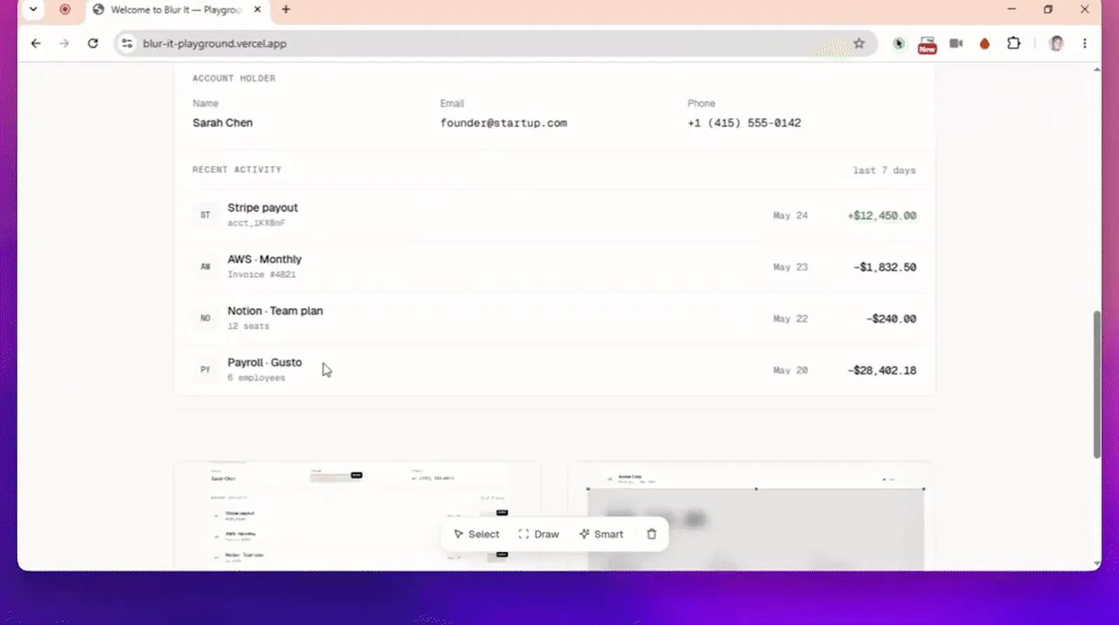 Blur It screenshot 1 (video preview)