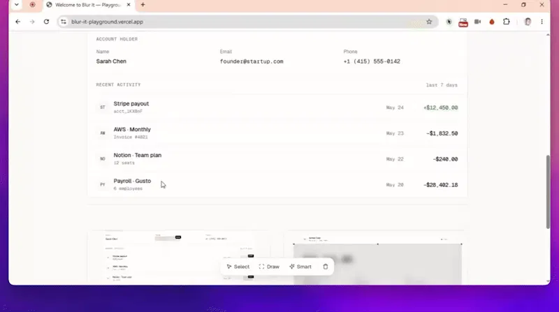 Blur It screenshot 1 (video preview)