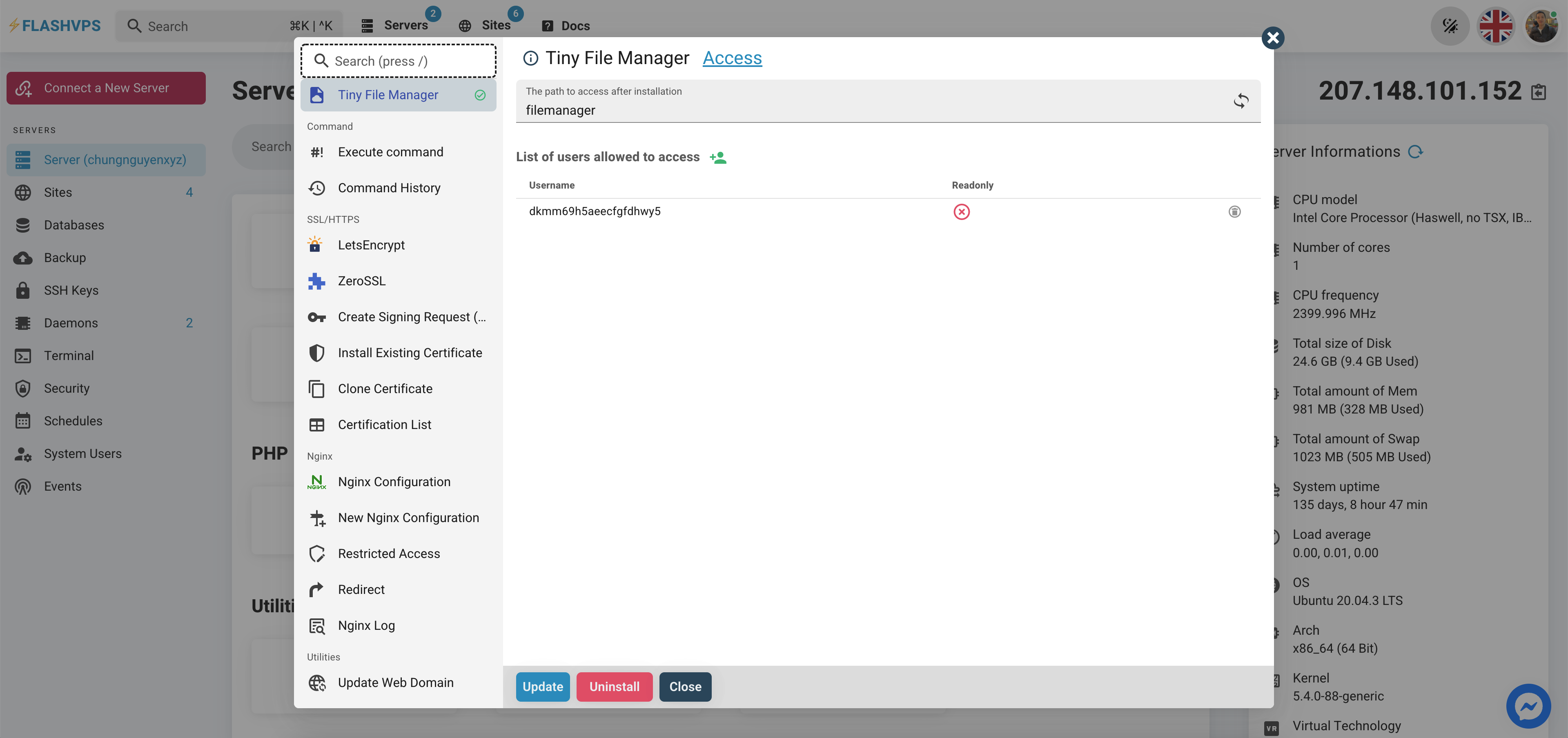 FlashVPS gallery image