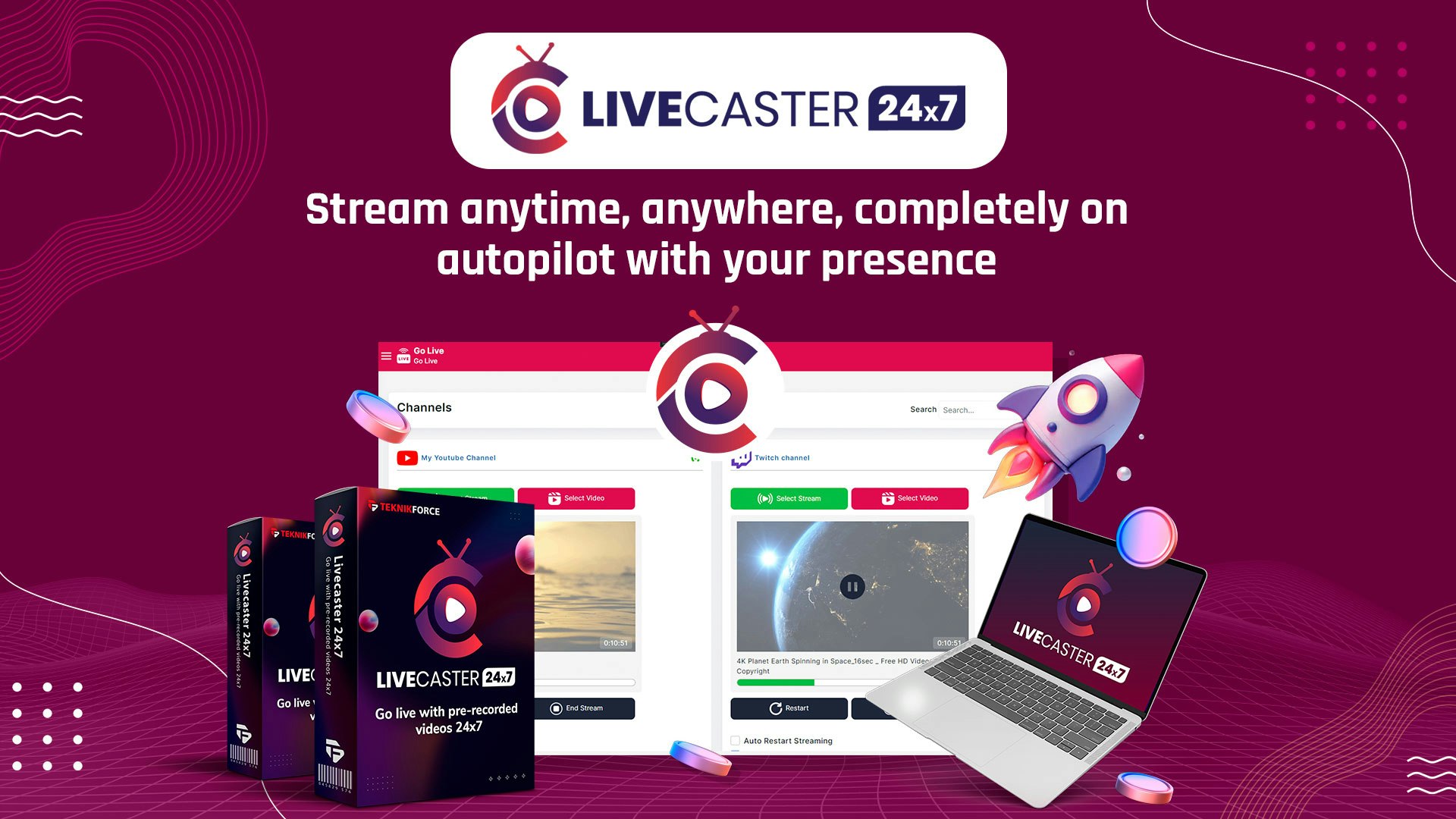 Livecaster 24×7 gallery image