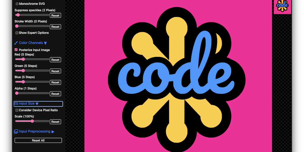 SVGcode: A PWA to convert raster images to SVG vector graphics ...