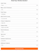 Personalized Guitar Finder Tool gallery image