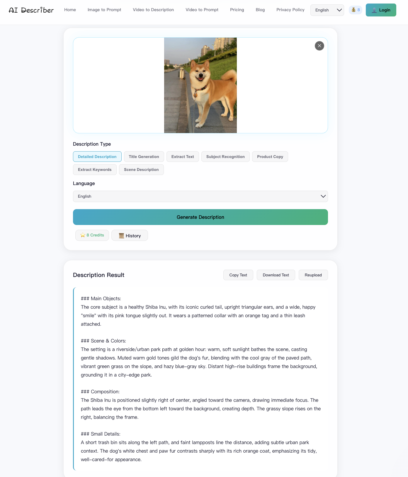 aidescr – AI Image & Video Describer gallery image