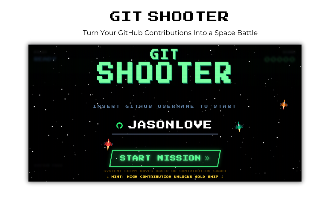 Git Shooter - Main product screenshot demonstrating key features and user interface