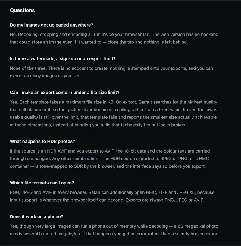 Gamut screenshot 4