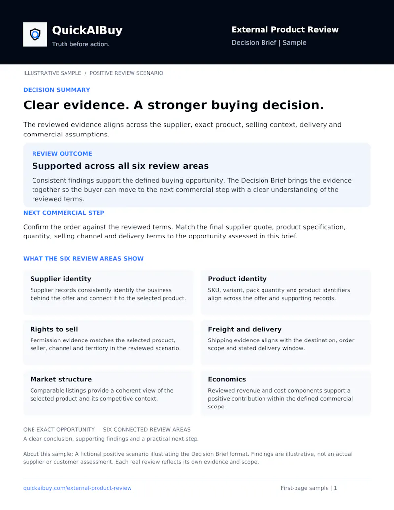 QuickAIBuy External Product Review screenshot 3