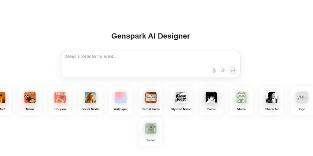 Genspark AI Designer