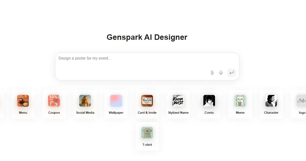 Genspark AI Designer