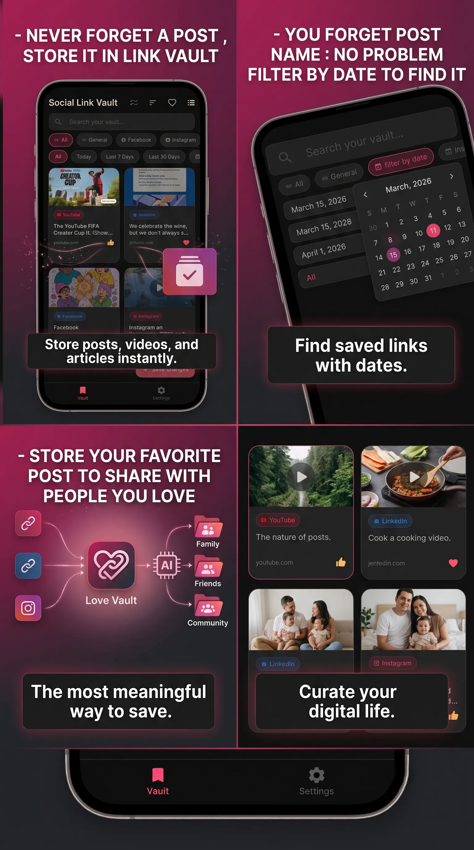 Social Link Vault AI gallery image