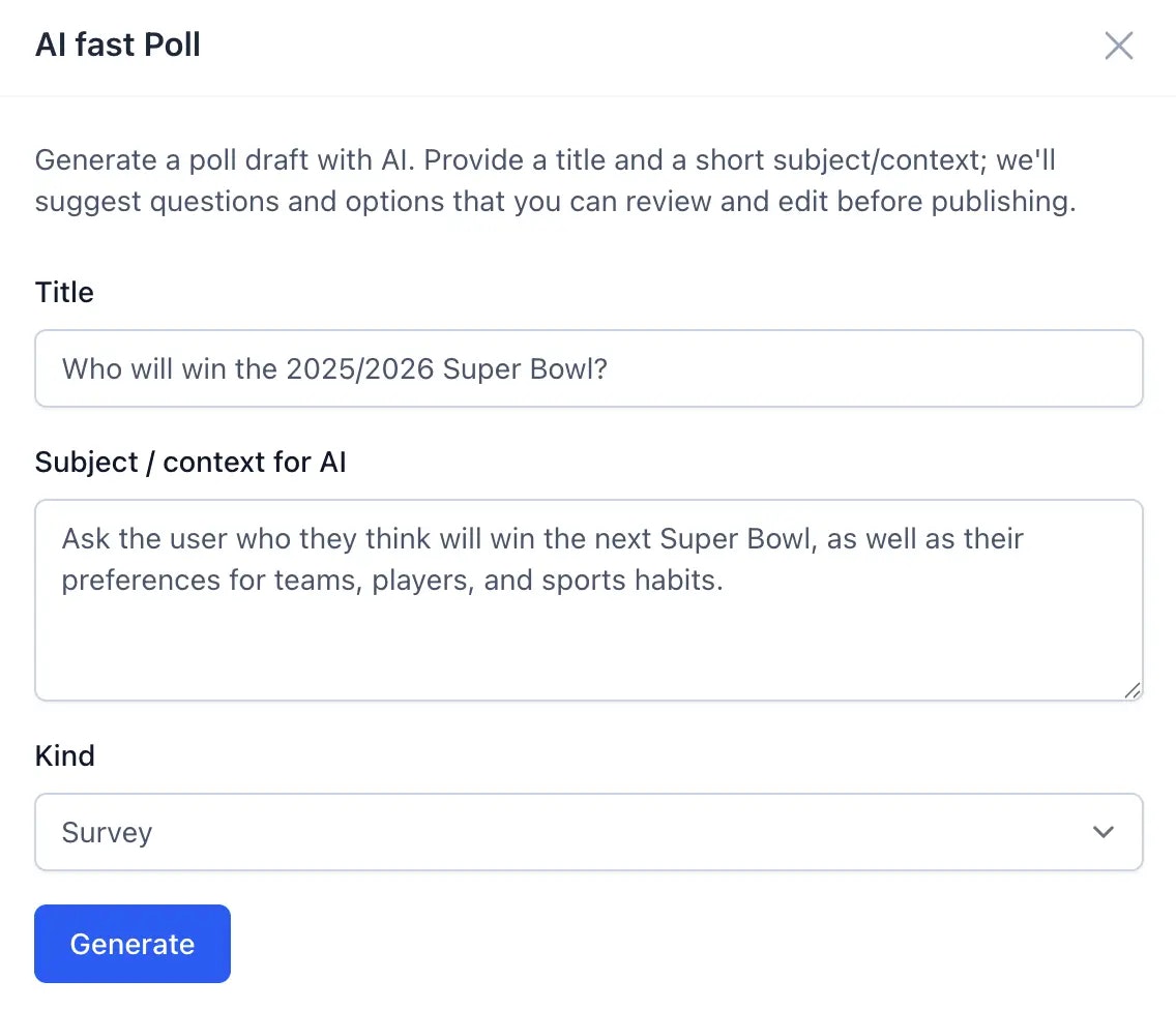 Indie Polls - Screenshot 3 showing product features and functionality