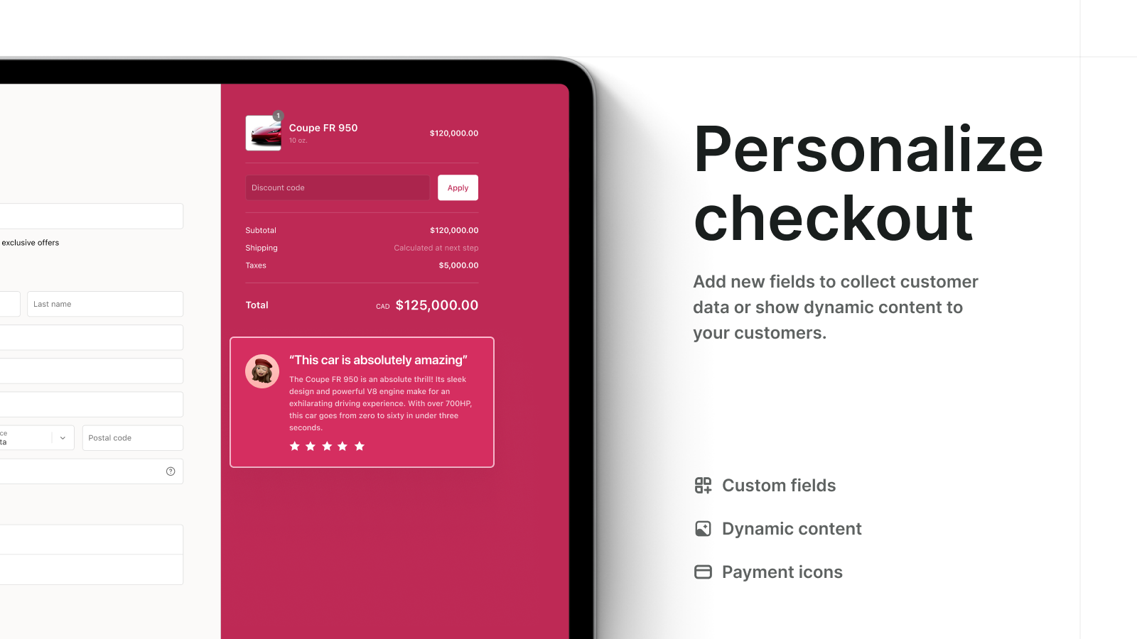 체크 아웃 블록 - 제한없이 체크 아웃을 Shopify 미디어 4