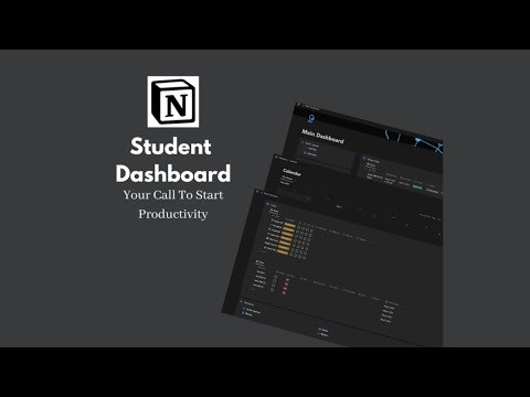 Notion Student Dashboard gallery image