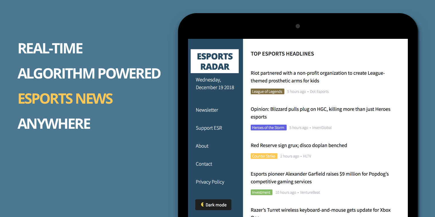 E-sports Radar gallery image