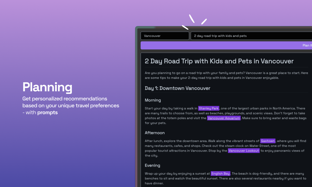 Plan trip gallery image