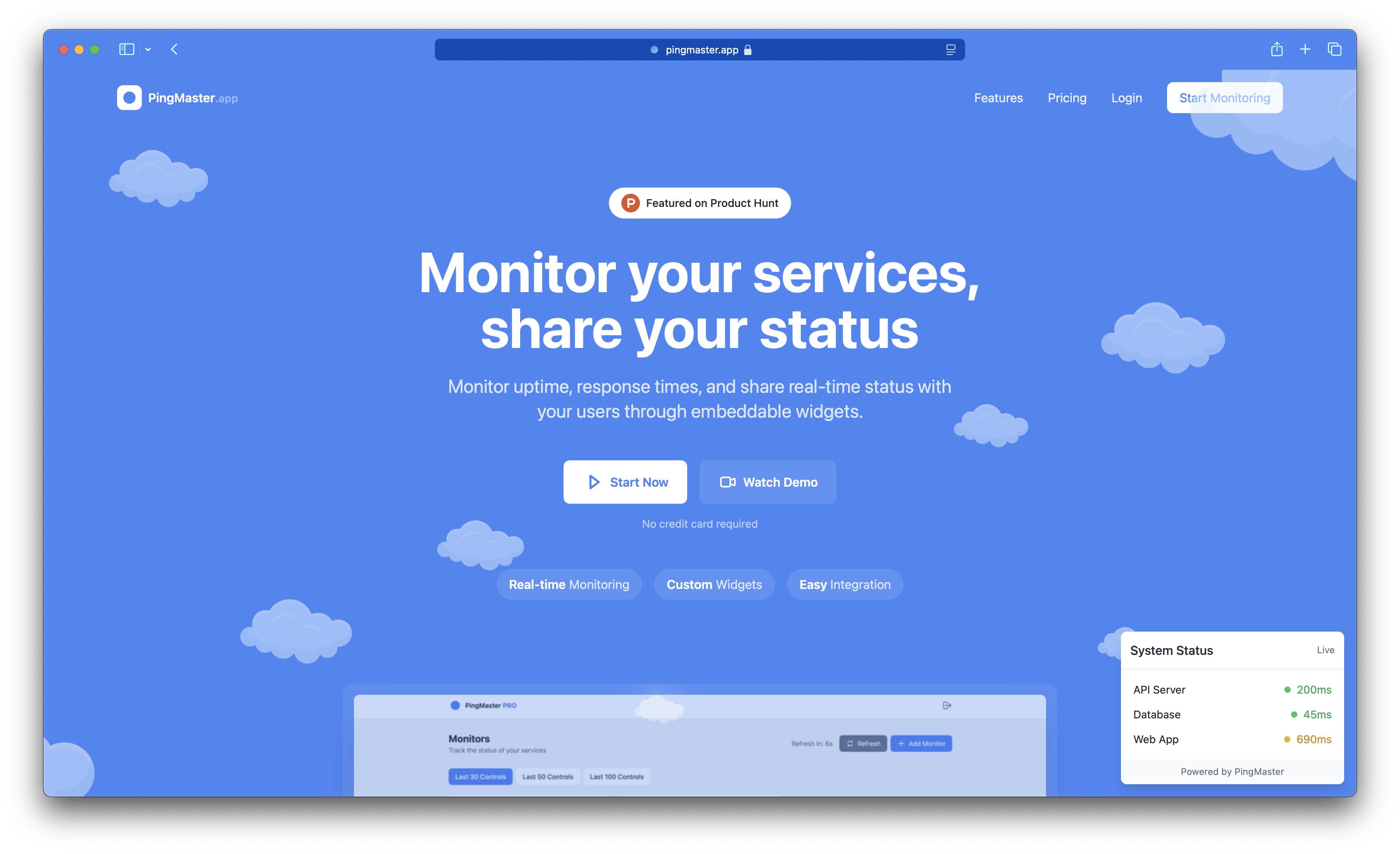 PingMaster - Monitor your services & share your status media 1