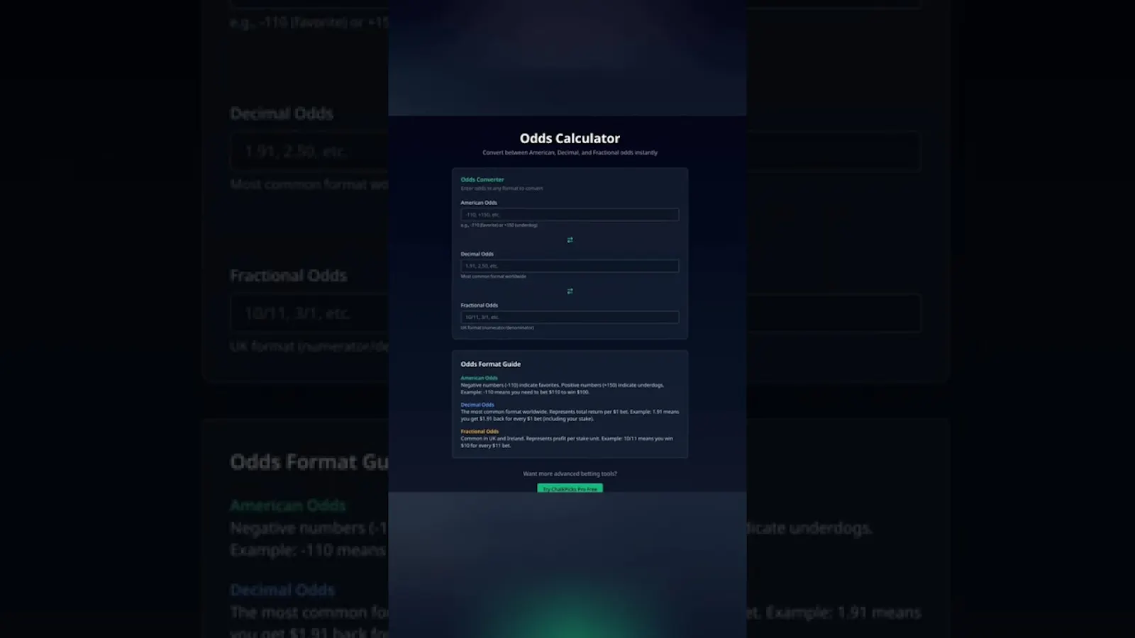 ChalkPicks Pro screenshot 1 (video preview)