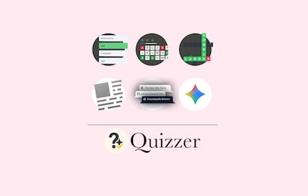 Chrome Quizzer - Main product screenshot demonstrating key features and user interface