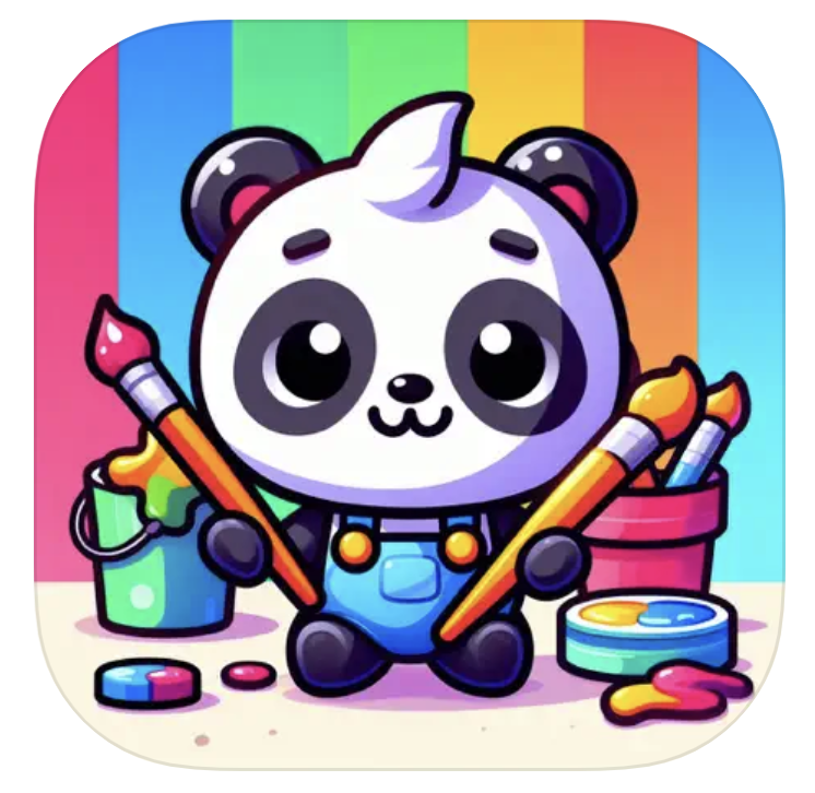 孩子们着色和绘画游戏