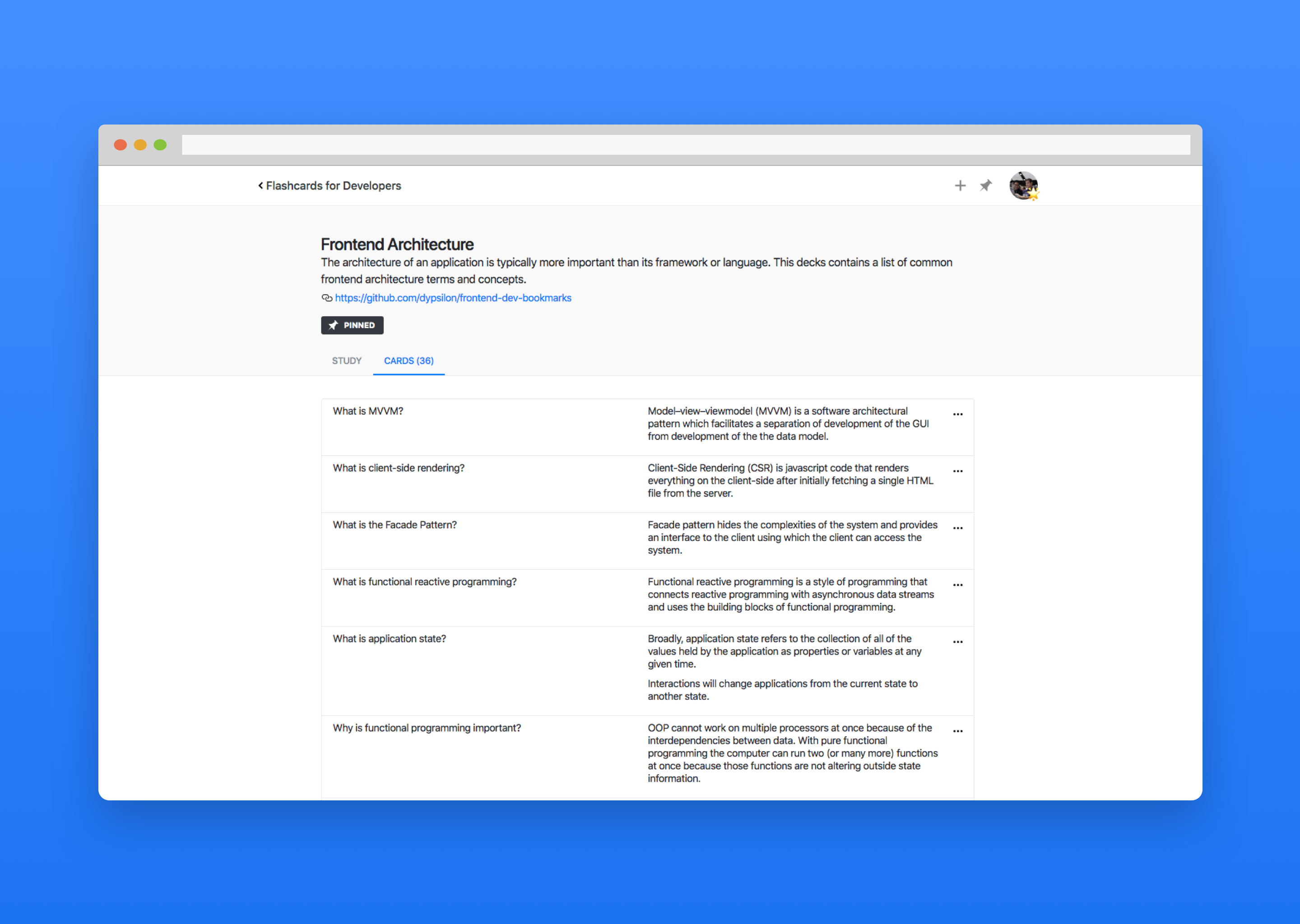 Flashcards for Developers Image