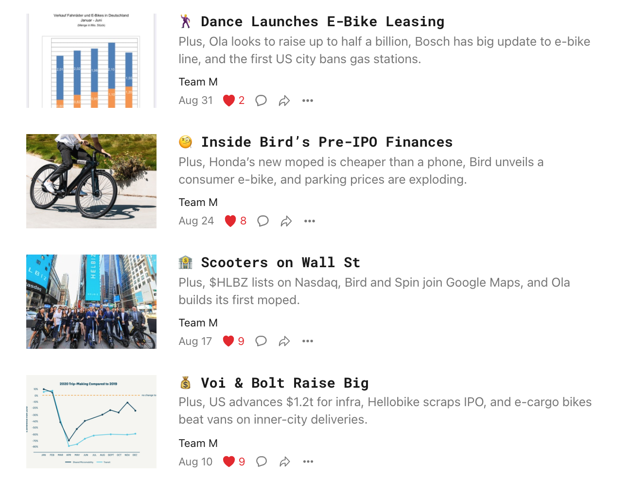 The Micromobility Newsletter gallery image