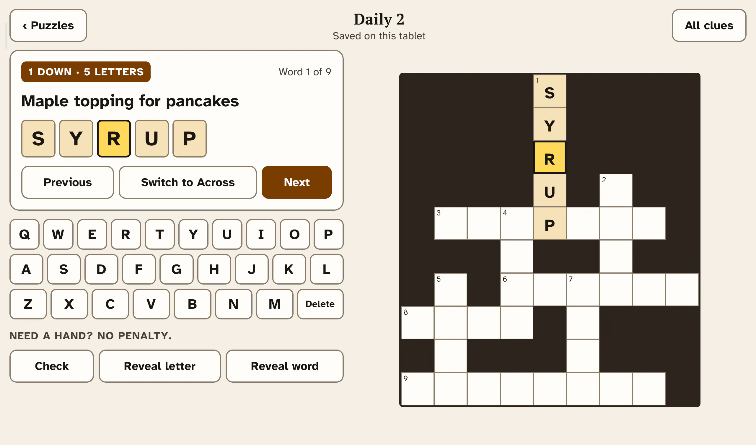 Large Print Crosswords gallery image