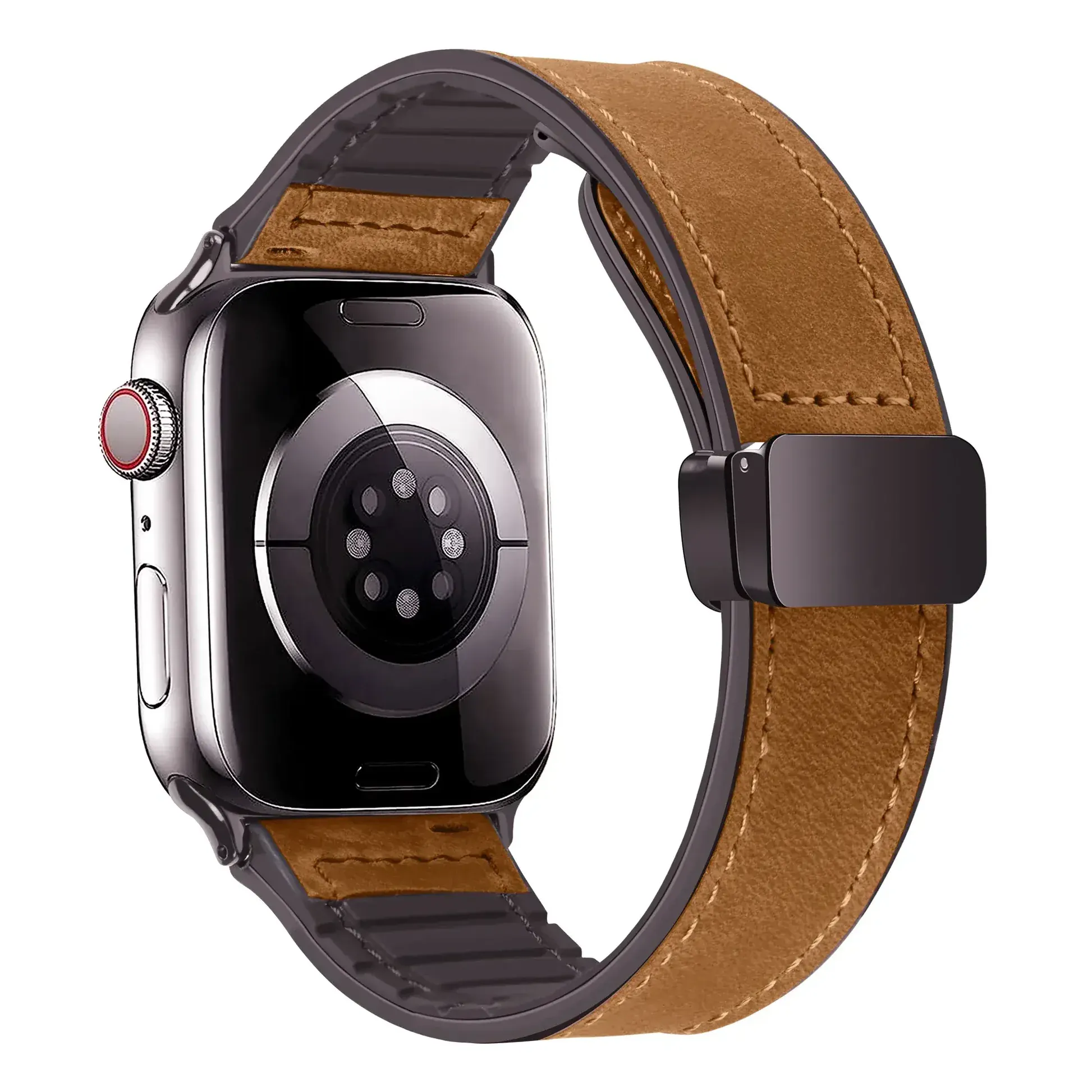 Buckle Striped Nylon Apple Watch Band 제품 배너