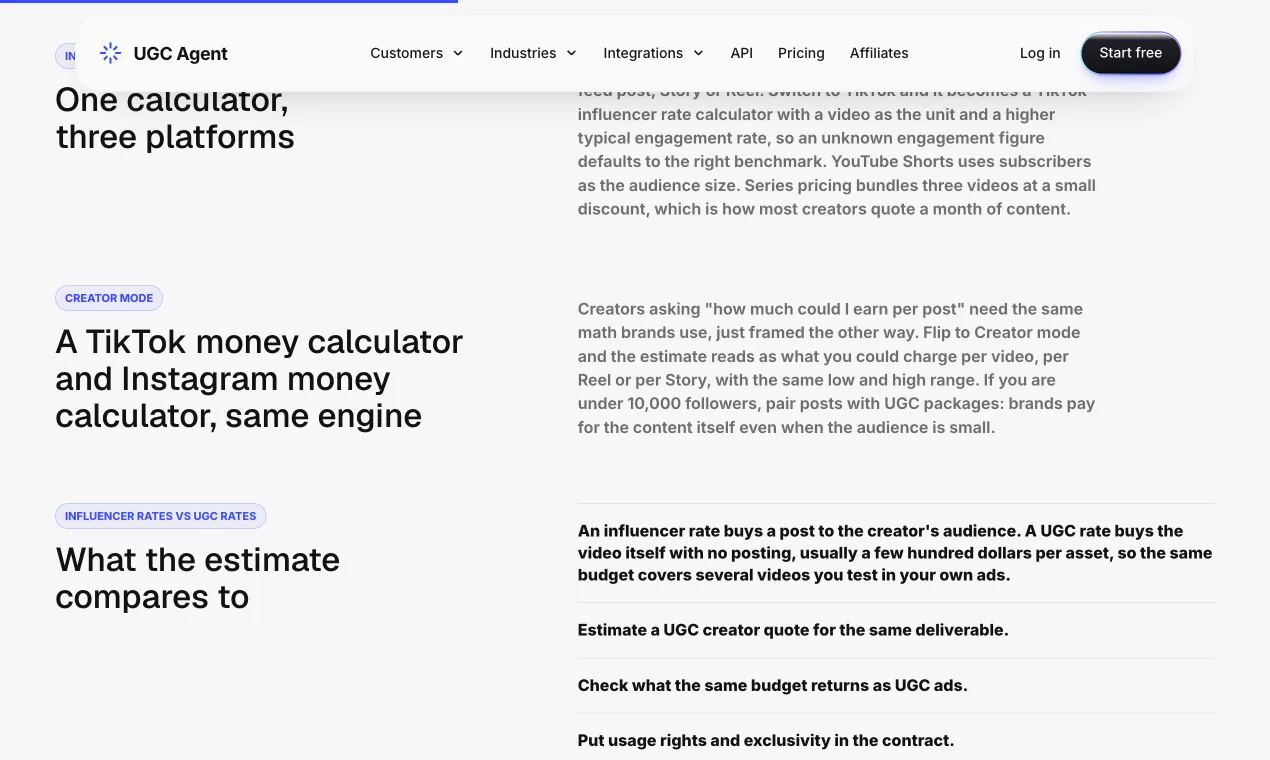 Influencer Rate Calculator gallery image