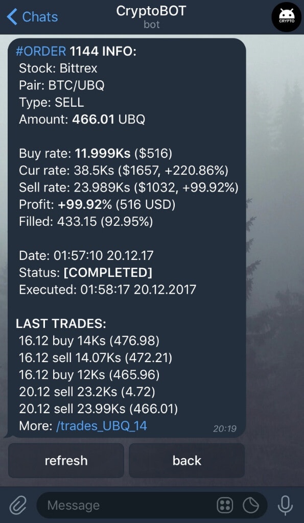 CryptoTradeBot for Telegram gallery image