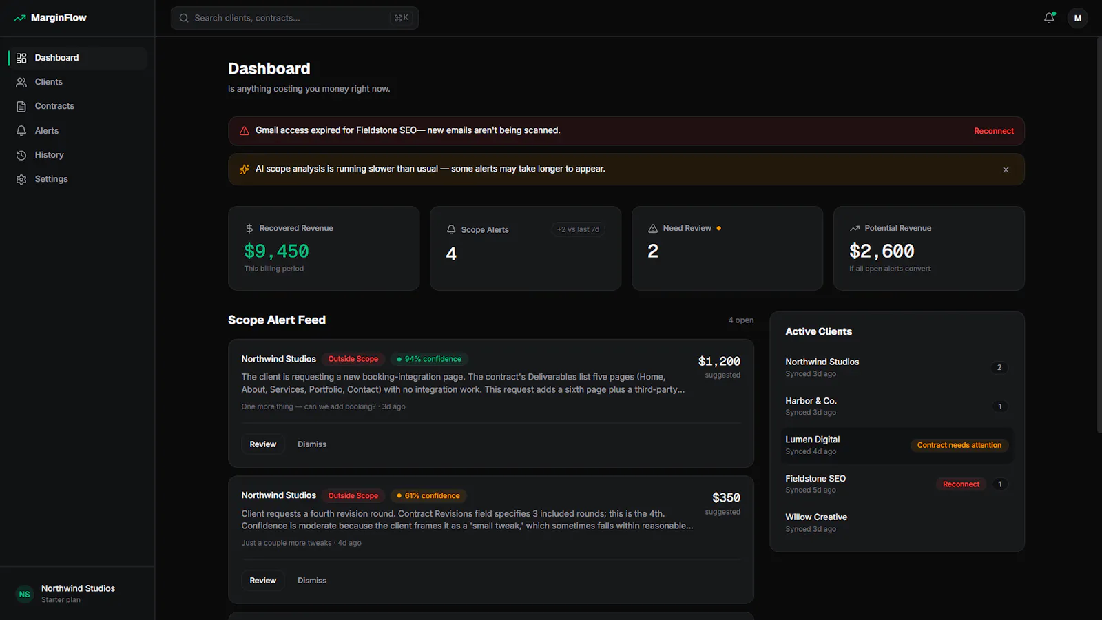 MarginFlow screenshot 1