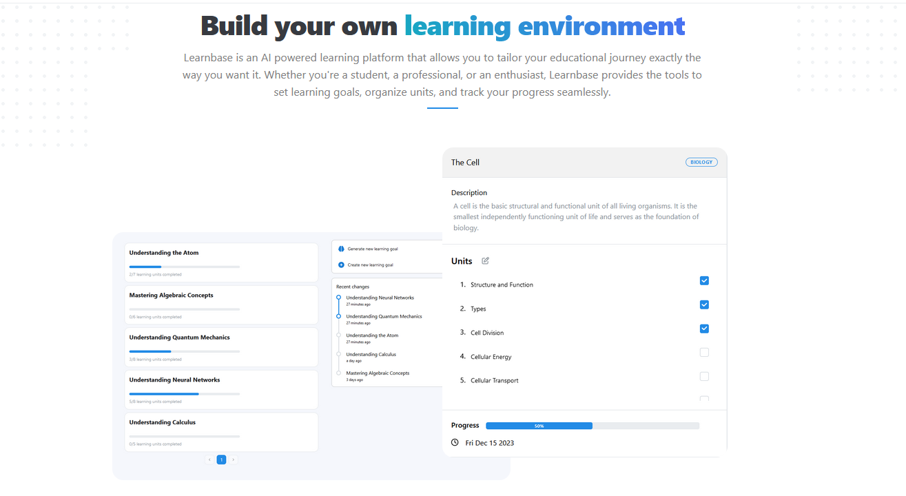 startuptile Learnbase-AI powered learning environment