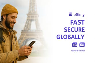 eSimy Travel Plans in 165+ Countries gallery image