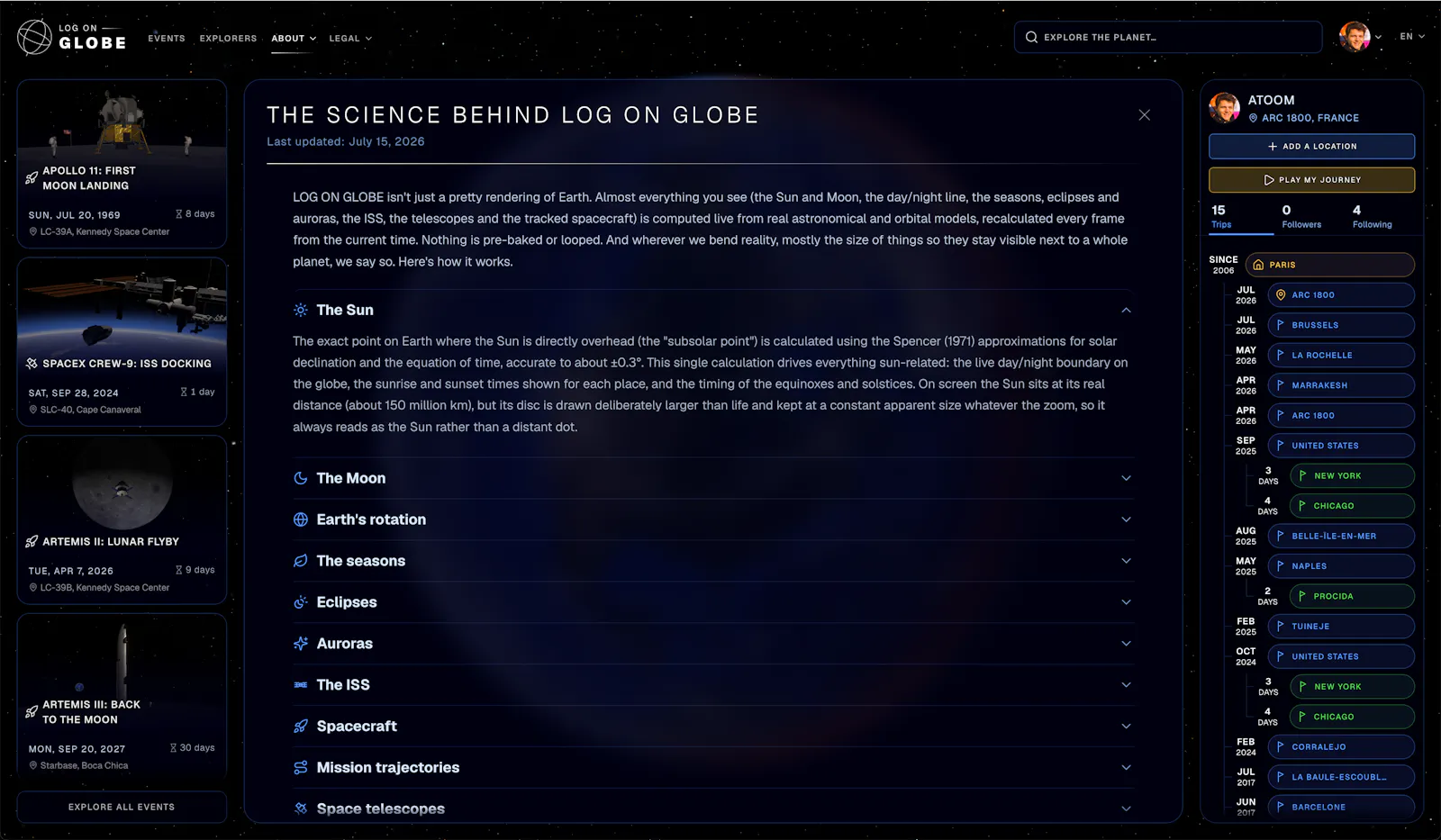 LOG ON GLOBE screenshot 6
