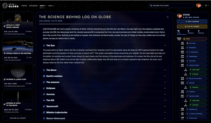 LOG ON GLOBE screenshot 6