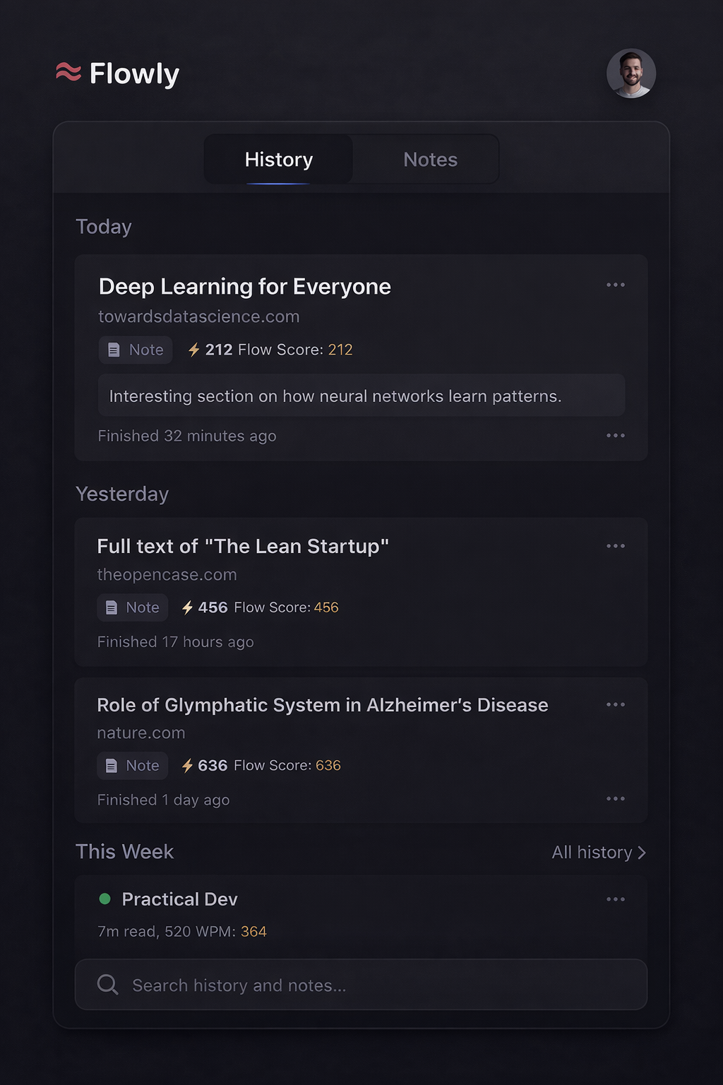 Flowly — Speed Reader - Screenshot 3 showing product features and functionality