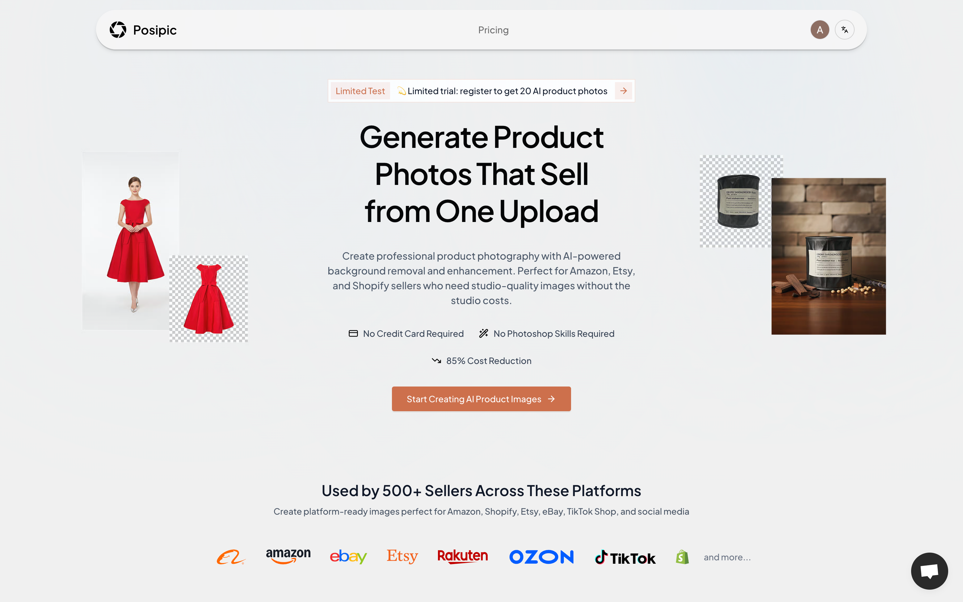 Posipic - Main screenshot showing features and interface