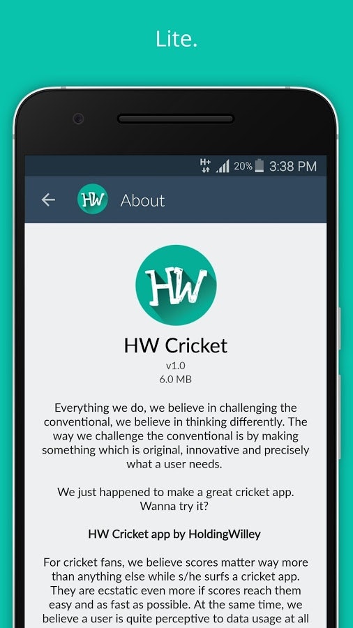 HW Cricket App | Fast Cricket scores gallery image