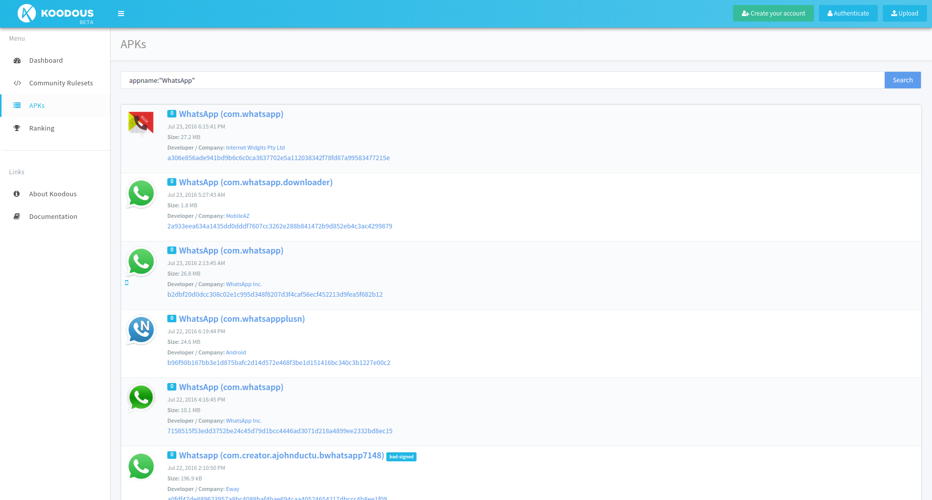 Koodous gallery image