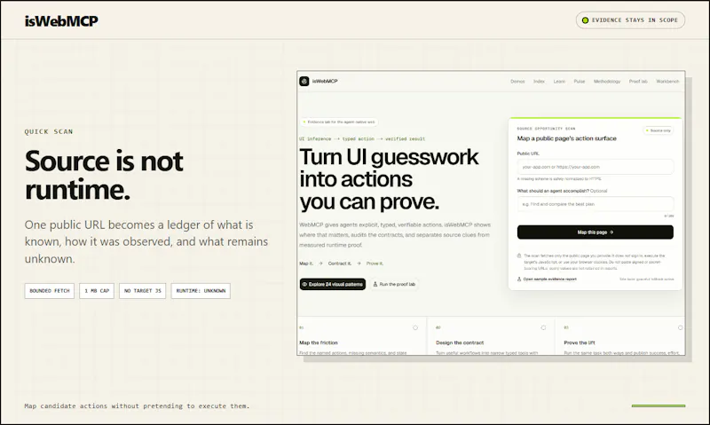 isWebMCP screenshot 4