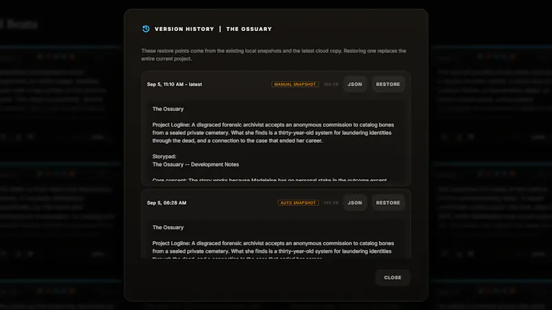 Skeleton Draft screenshot 5