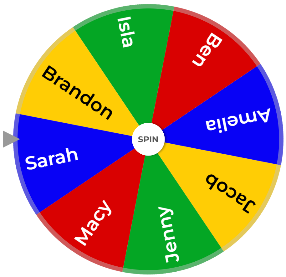 Giro de la rueda al azar - Rueda de los nombres Spinner y Name Random Picker media 1