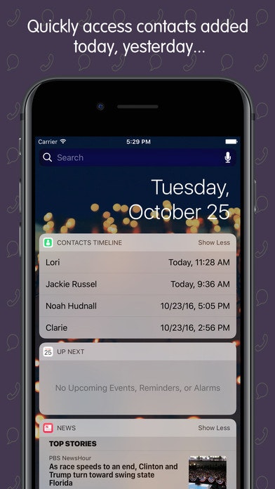 Contacts Timeline gallery image