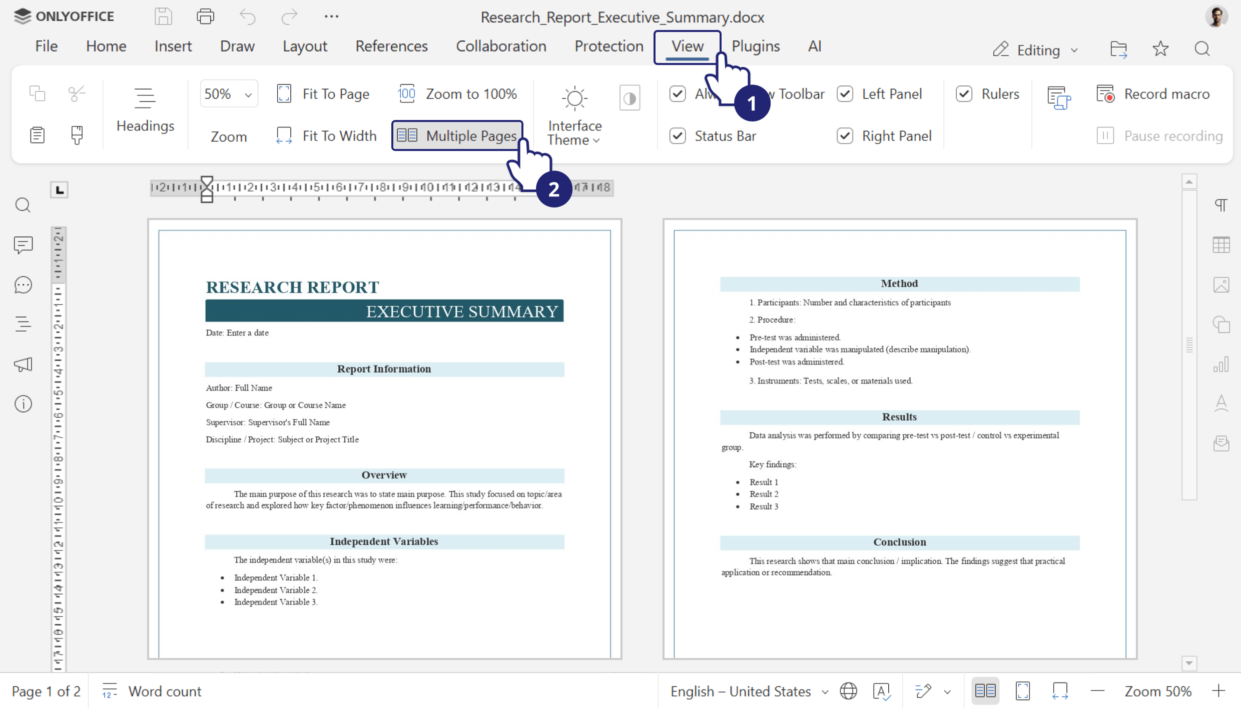 ONLYOFFICE Docs 9.3 - Screenshot 3 showing product features and functionality