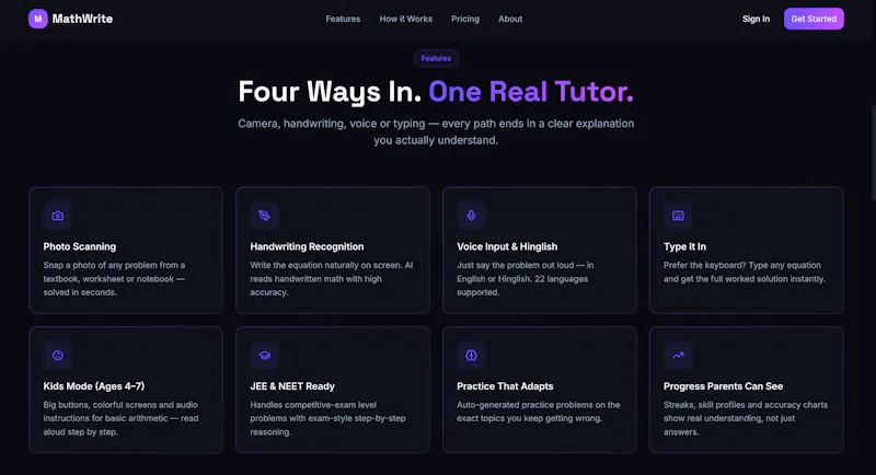 MathWrite AI screenshot 2