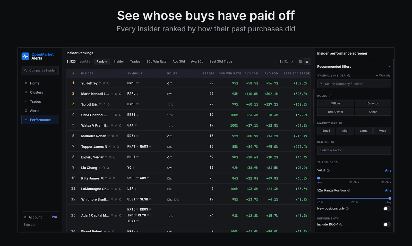 OpenMarketAlerts screenshot 2