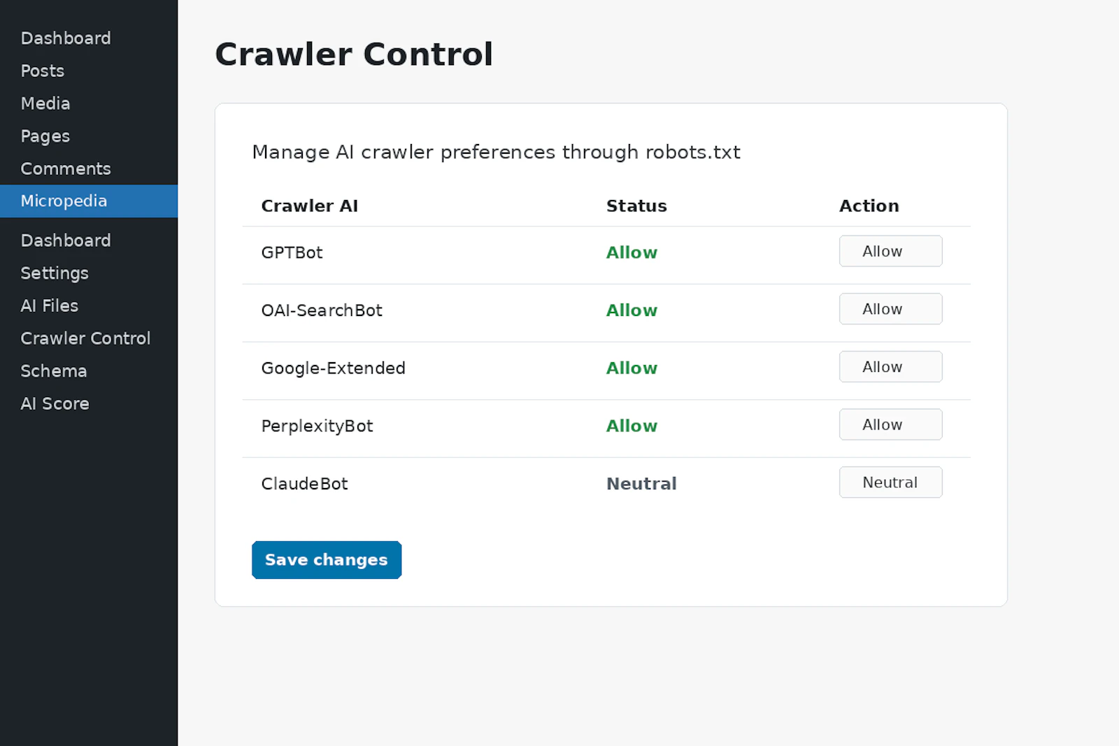 Micropedia AI Search Optimizer screenshot 4