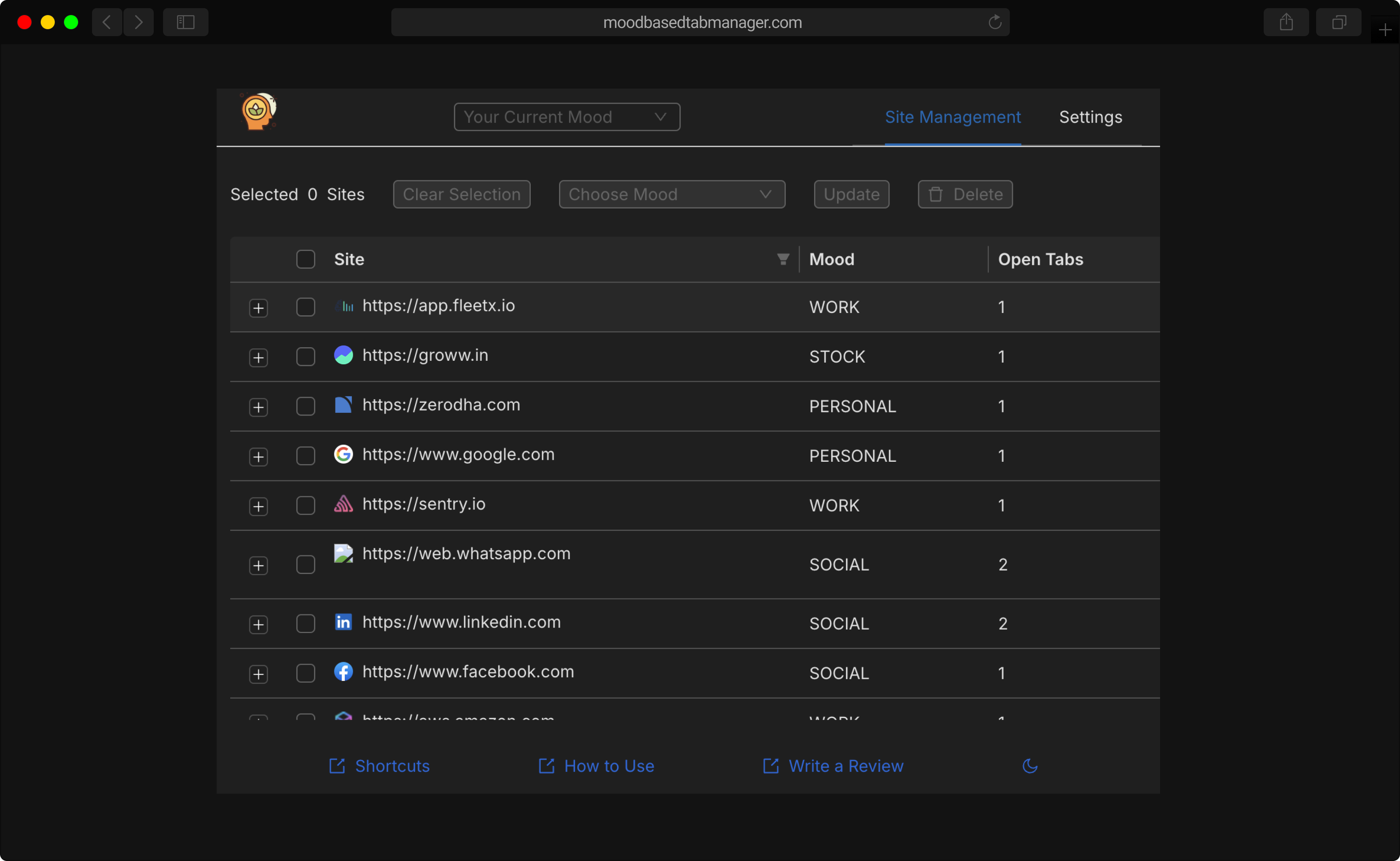 Mood Based Tab Manager media 6