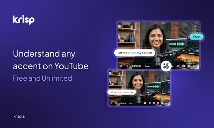 Krisp Accent Converter for YouTube产品图