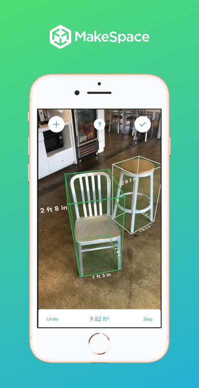 MakeSpace AR Plan Estimator Image