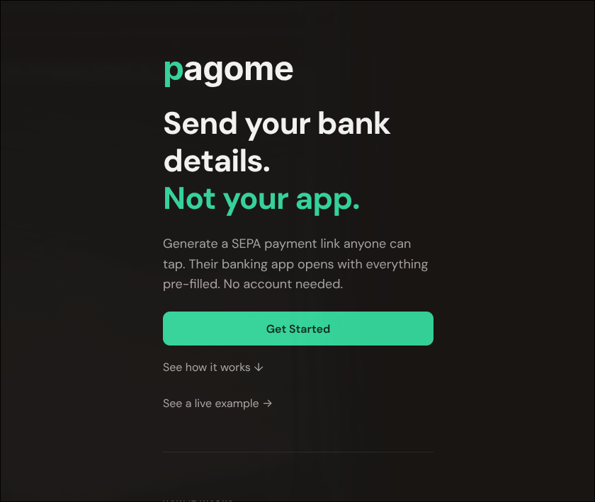 Pagome — SEPA Payment Links gallery image